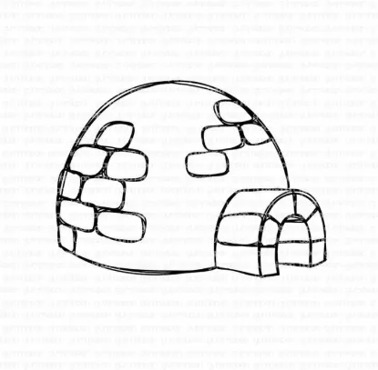 Afbeeldingen van Iglo - stempel - Gummiapan