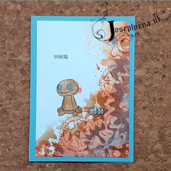 Afbeeldingen van Tandwielen achtergrond - stempel - Gummiapan