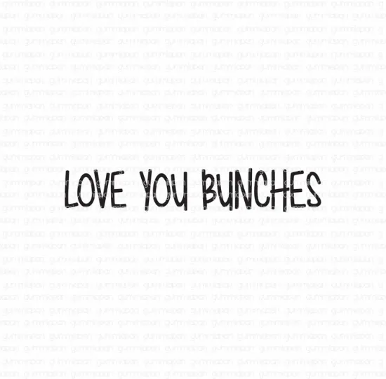 Afbeeldingen van Love you bunches - tekst stempel - Gummiapan