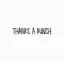 Picture of Thanks a bunch - tekst stempel - Gummiapan