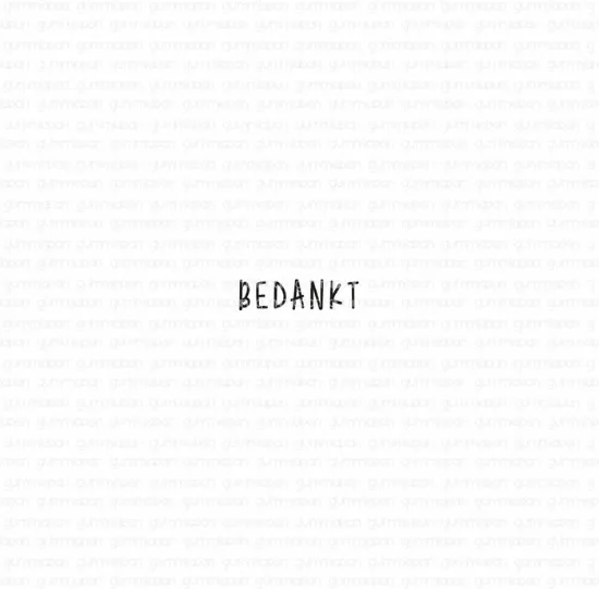 Afbeeldingen van Bedankt - tekst-stempel - Gummiapan