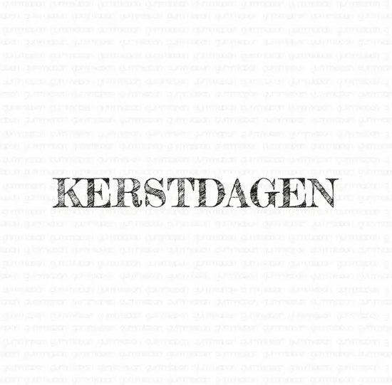 Afbeeldingen van Kerstdagen - tekst-stempel - Gummiapan