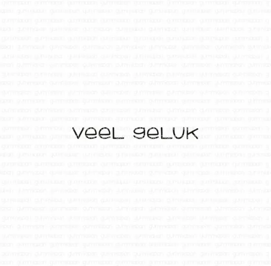 Afbeeldingen van Veel geluk - tekst-stempel - Gummiapan