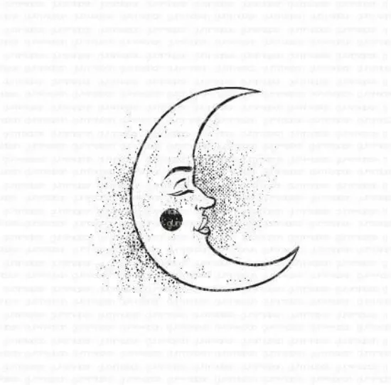 Afbeeldingen van Maan - stempel - Gummiapan