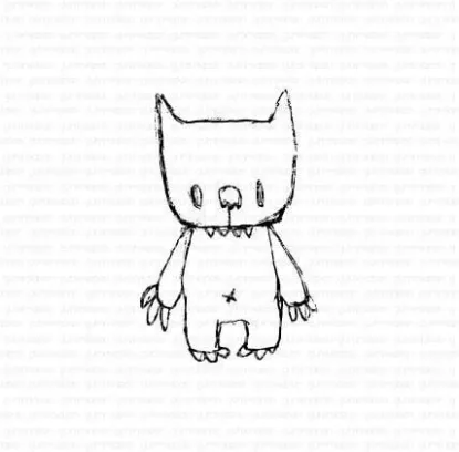 Afbeeldingen van Kat - stempel - Gummiapan