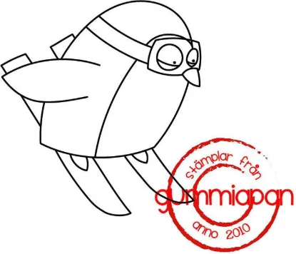 Afbeeldingen van Gunde -stempel met stans - Gummiapan