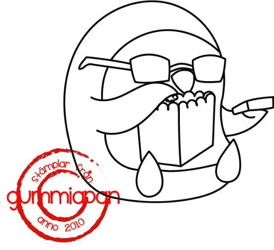 Afbeeldingen van Ronny -stempel met stans - Gummiapan