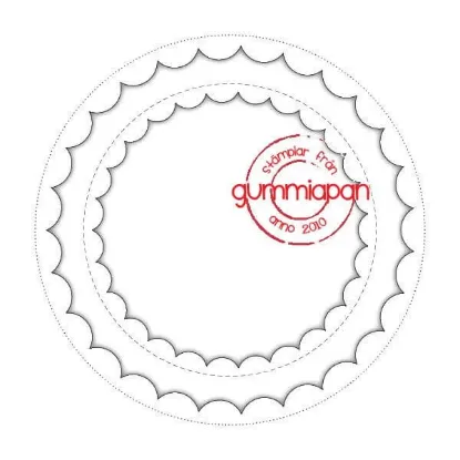 Afbeeldingen van Geschulpte cirkels binnenin - stansen