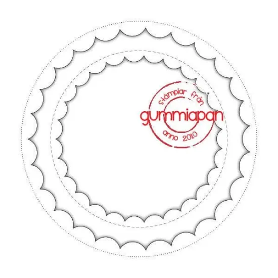 Afbeeldingen van Geschulpte cirkels binnenin - stansen