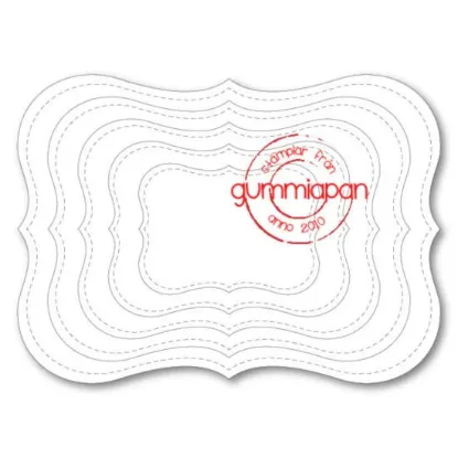 Afbeeldingen van Stitched Label Rectangles - stansen