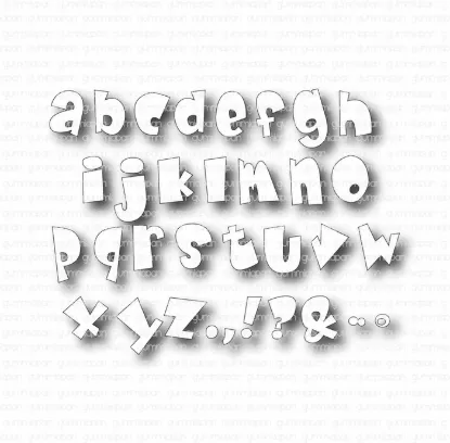 Afbeeldingen van Miami alfabet - stansen - Gummiapan