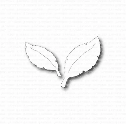 Afbeeldingen van Oude bladeren - stansen - Gummiapan