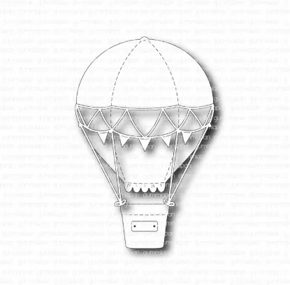 Afbeeldingen van Heteluchtballon - stansen - Gummiapan
