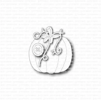 Afbeeldingen van Genaaid Pompoen - stansen - Gummiapan