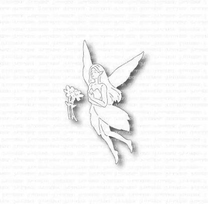 Afbeeldingen van Fee Met Boeket - stans - Gummiapan - D230225