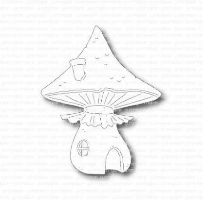 Afbeeldingen van Groot paddenstoelenhuis - stans - Gummiapan - D230230