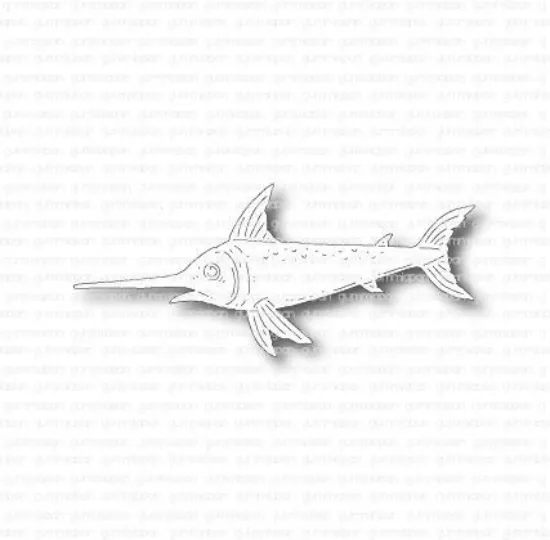 Afbeeldingen van Zwaardvis - stans - Gummiapan - D230310