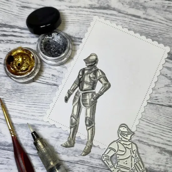 Afbeeldingen van Ridder - stans - Gummiapan - D240101