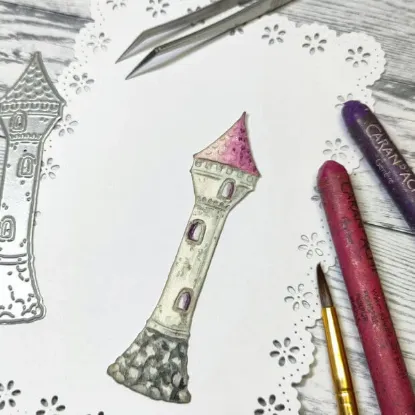 Afbeeldingen van Toren - stans - Gummiapan - D240106