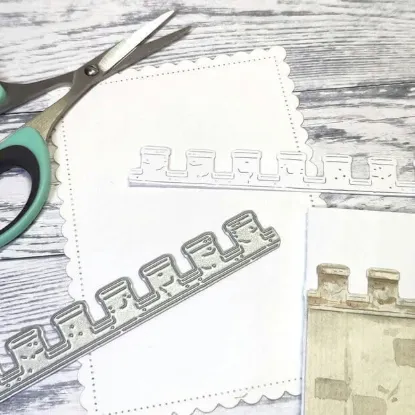 Afbeeldingen van Rand van Kasteelmuur - stans - Gummiapan - D240110