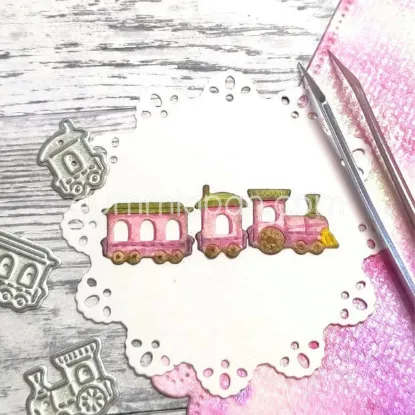 Afbeeldingen van Speelgoed trein - stans - Gummiapan - D240111