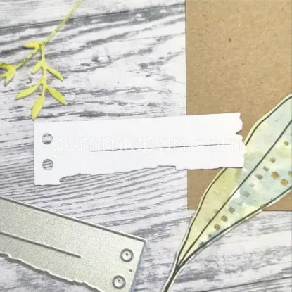 Afbeeldingen van Gescheurde notitie met perforatiegat - stans - Gummiapan - D240150