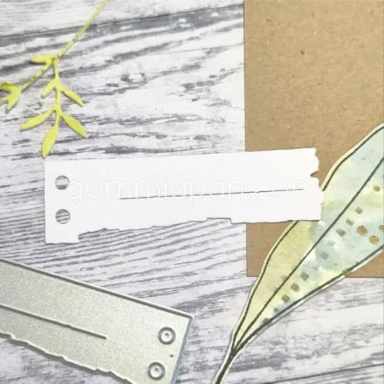 Picture of Gescheurde notitie met perforatiegat - stans - Gummiapan - D240150