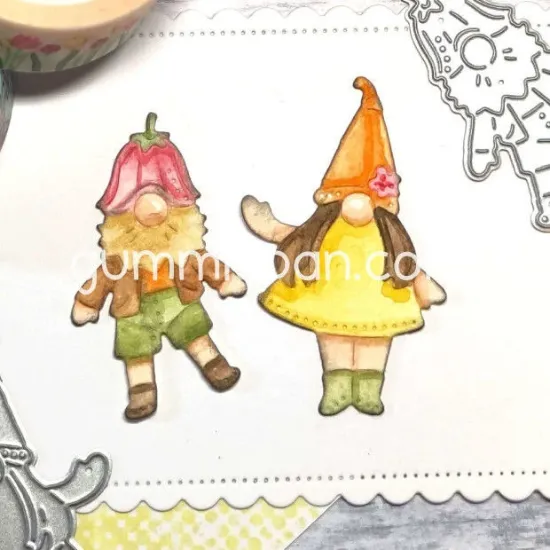 Picture of Lente kabouter - stans - Gummiapan - D240209