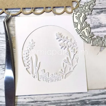 Afbeeldingen van Zeewier Negatief - stans - Gummiapan - D240329