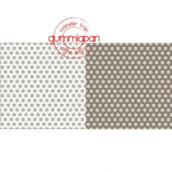 Afbeeldingen van Sneeuwvlokken donker amandel - papier