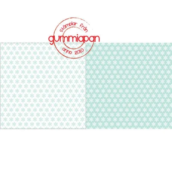 Afbeeldingen van Sneeuwvlokken munt groen - papier