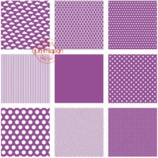 Afbeeldingen van Donker paars serie - papier