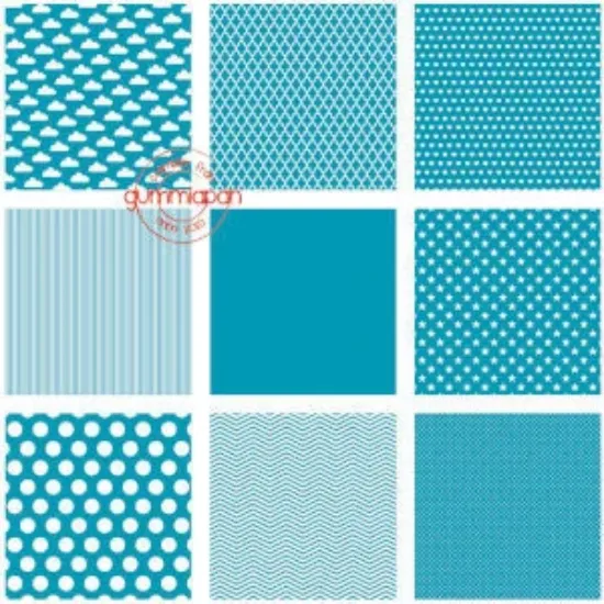 Afbeeldingen van Donker turquoise serie - papier