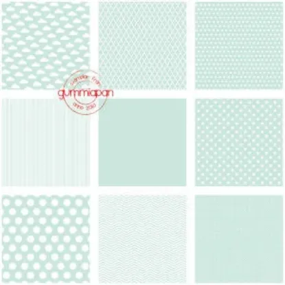 Afbeeldingen van Mint groen serie - papier