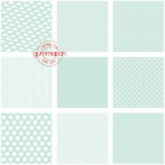 Afbeeldingen van Mint groen serie - papier