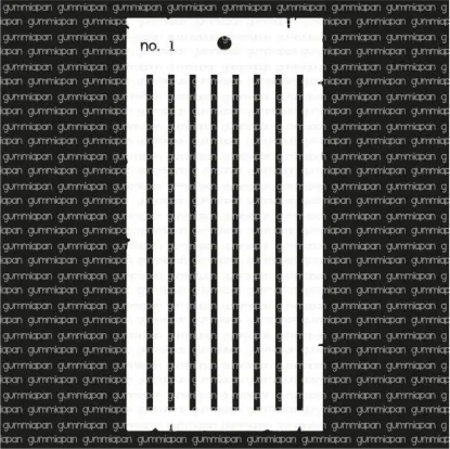 Afbeeldingen van No. 1 - stencil - Gummiapan - STE_no1