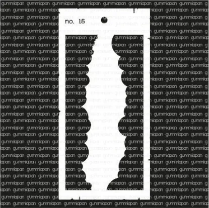 Afbeeldingen van No. 15 - stencil - Gummiapan - STE_no15