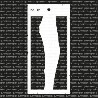 Afbeeldingen van No. 17 - stencil - Gummiapan - STE_no17