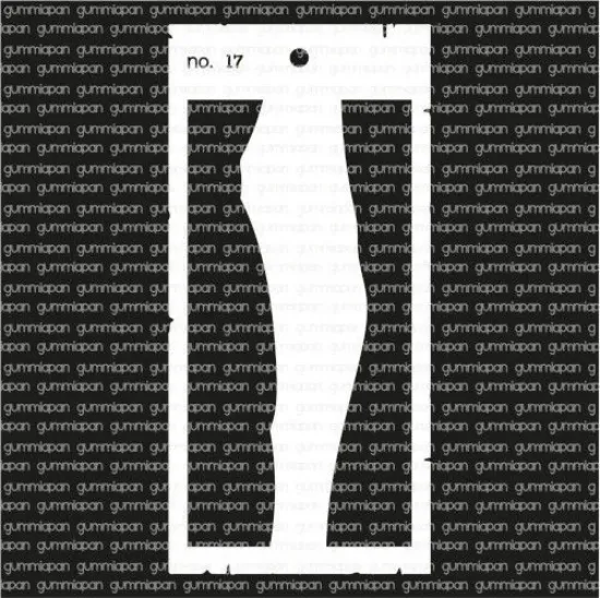 Picture of No. 17 - stencil - Gummiapan - STE_no17