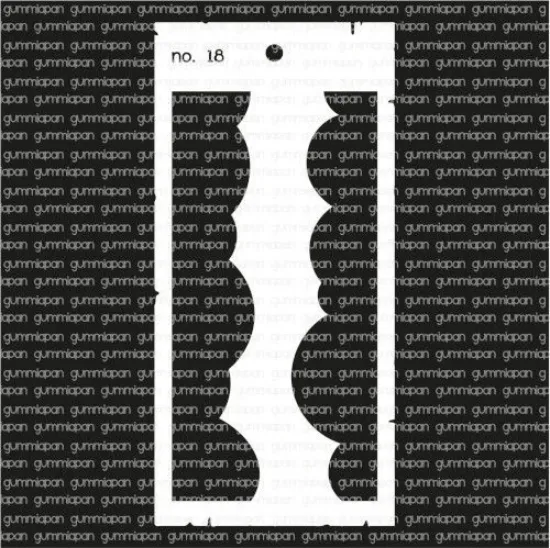 Picture of No. 18 - stencil - Gummiapan - STE_no18