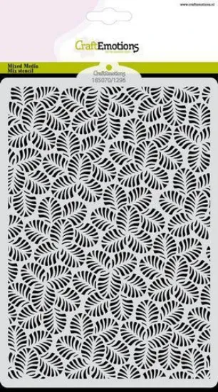 Afbeeldingen van CraftEmotions Mask stencil - Bladeren patroon A5 - 185070/1296