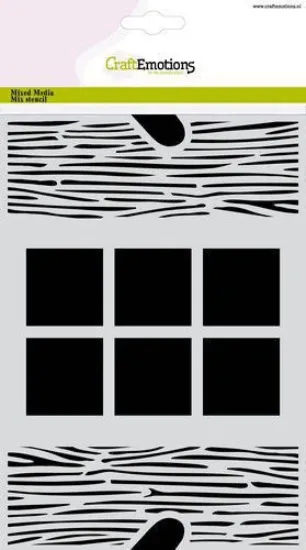 Afbeeldingen van CraftEmotions Mask stencil Plant pots - window & shutters A5 Carla Creaties - 185070/1294