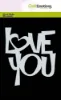 Afbeeldingen van CraftEmotions Mask stencil - Tekst LOVE YOU (EN) A6 Carla Creaties - 185070/0172