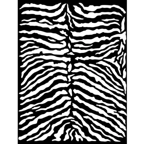 Afbeeldingen van Stamperia Thick Stencil 20x25cm Savana Zebra Pattern - KSTD101