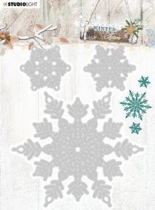 Afbeeldingen van Studio Light Embossing Die Cut Stencil Winter Charm nr.324