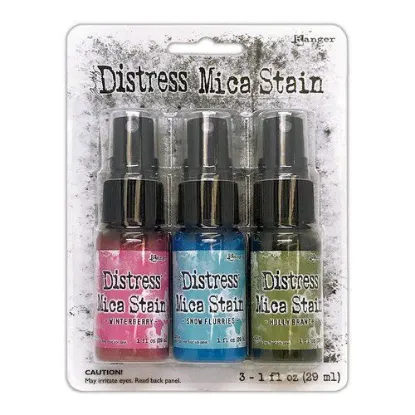 Afbeeldingen van Tim Holtz Distress Holiday Mica Stain Set #2