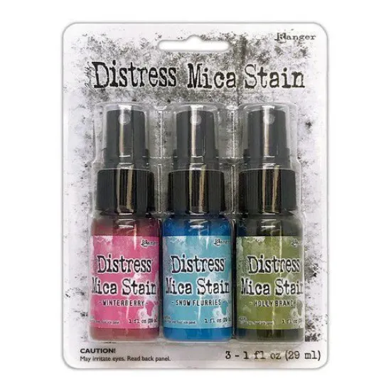 Afbeeldingen van Tim Holtz Distress Holiday Mica Stain Set #2