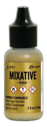 Afbeeldingen van Tim Holtz Mixative Gold - Ranger Alcohol ink