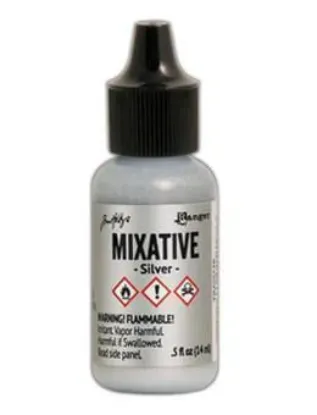 Afbeeldingen van Tim Holtz Mixative Silver - Ranger Alcohol ink