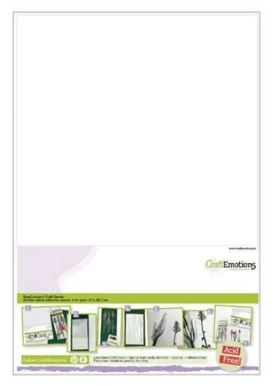 Afbeeldingen van CraftEmotions EasyConnect (dubbelzijdig klevend) Craft sheets A4 - 5 sheets
